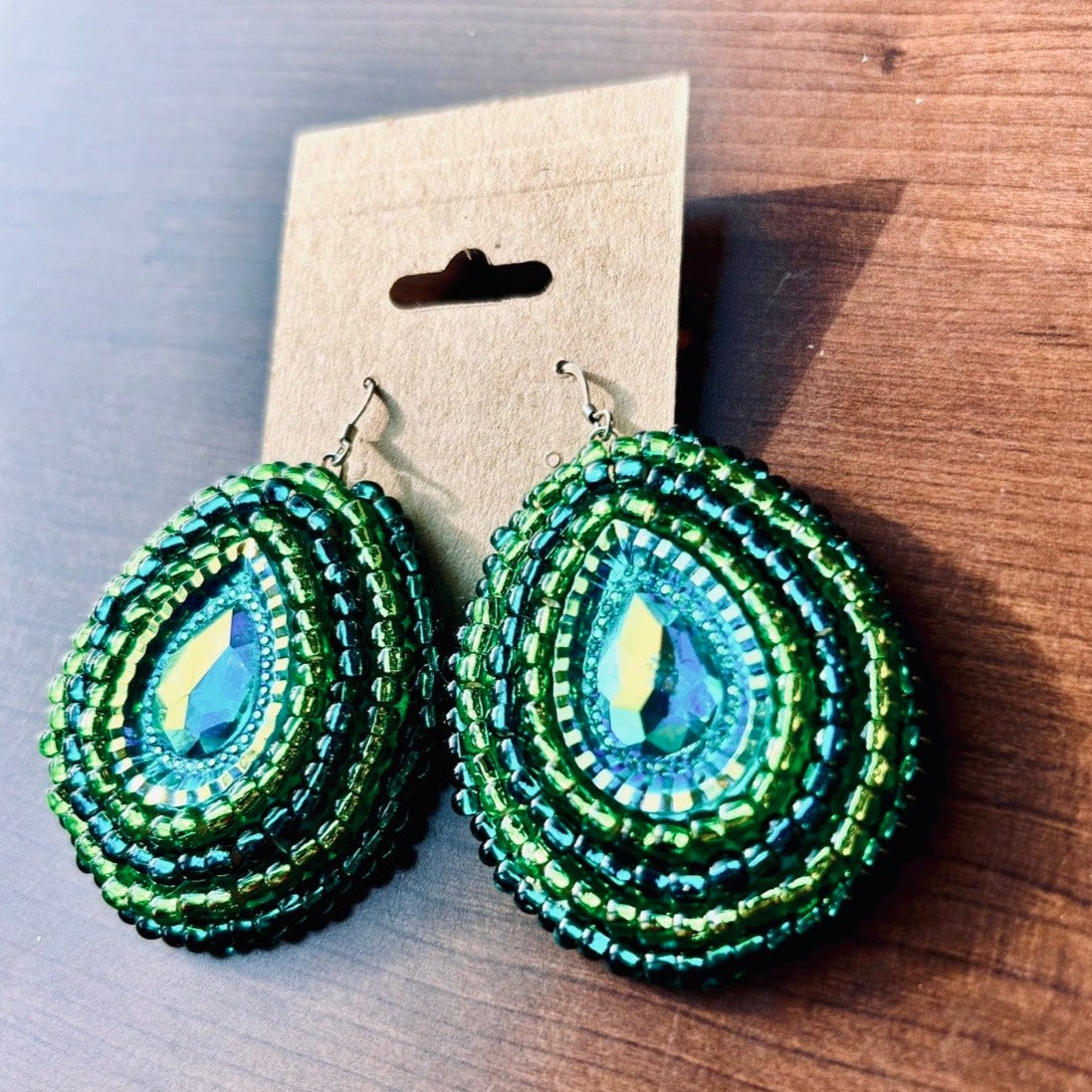 Blue Green Sky Earrings